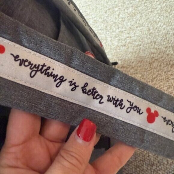 Authentic Disney Baby Black & White Mickey Mouse Multi Pc Diaper Bag Backpack - Picture 8 of 12